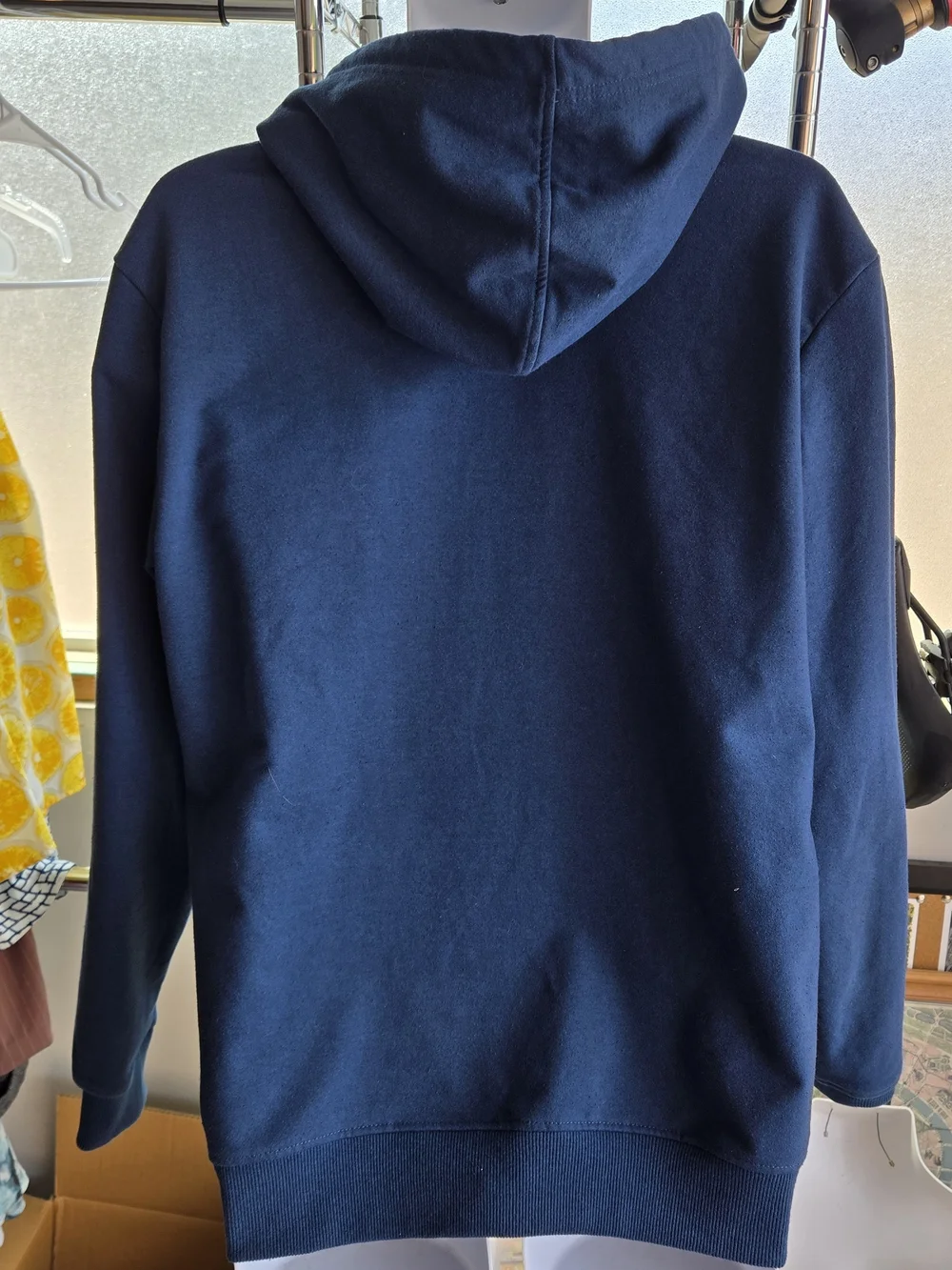 Patagonia Uprisal Hoodie Navy Blue Bison Mountain Graphic Men’s Medium